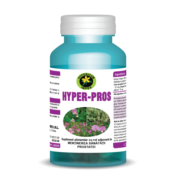Capsule Hyper Pros - Vitamine si Suplimente - Hypericum Impex
