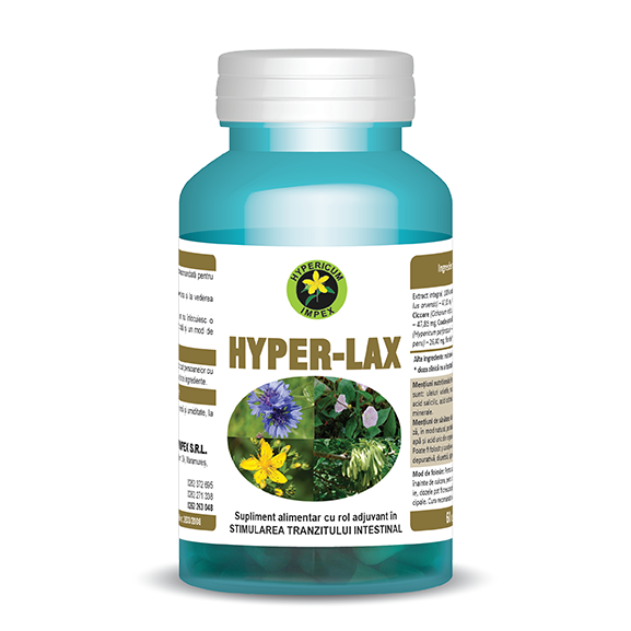 Capsule Hyper Lax - Vitamine si Suplimente - Hypericum Impex