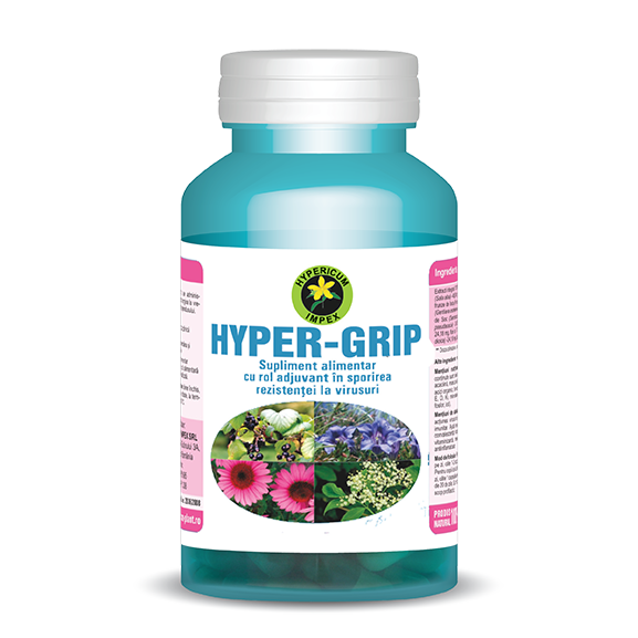 Capsule Hyper Grip - Vitamine si Suplimente - Hypericum Impex