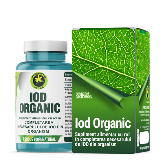 Capsule Iod Organic -Supliment Alimentar Natural - Produs Hypericum Impex