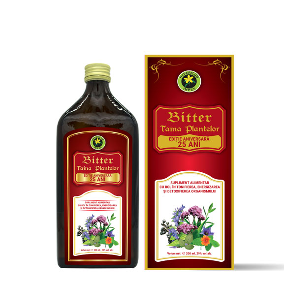 Bitter Taina Plantelor Rosu 200ml - Supliment alimentar natural - produs Hypericum Impex