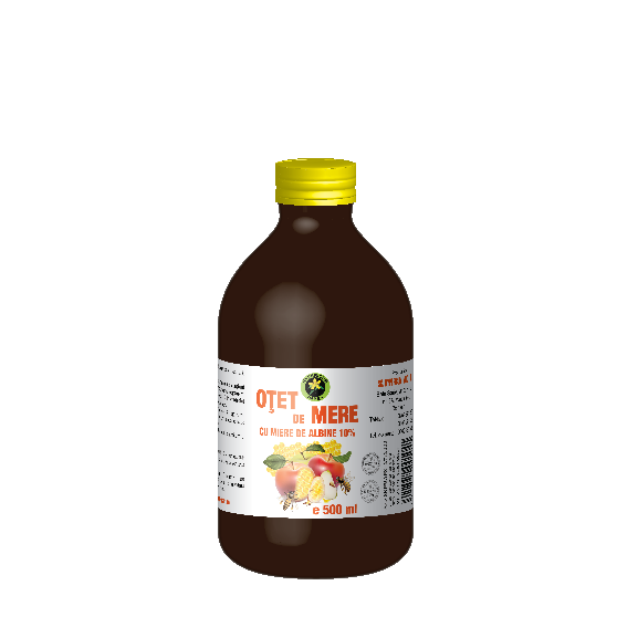 Otet de Mere cu Miere de Albine 500ml
