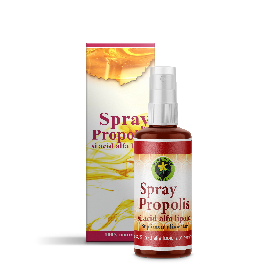 Spray Propolis şi Acid alfa lipoic 50 ml