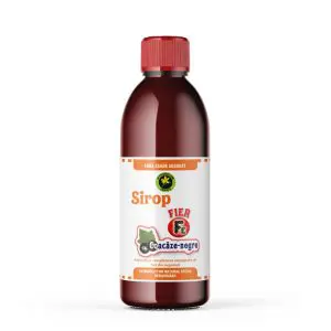 Sirop Coacaz-negru cu Fier și îndulcitor natural din Stevia rebaudiana 500ml