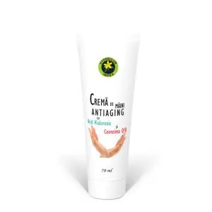 Crema de maini Antiaging cu Acid Hialuronic si Coenzima Q10 70ml