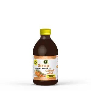 Sirop Catina alba fara zahar cu indulcitor natural Stevia Rebaudiana 250ml