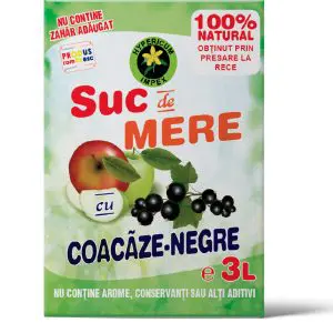 Suc de Mere cu Coacaze Negre 3L