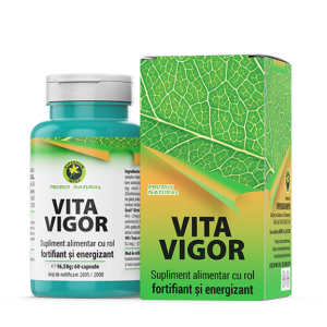 Capsule Vita Vigor – Supliment alimentar cu rol fortifiant și energizant.
