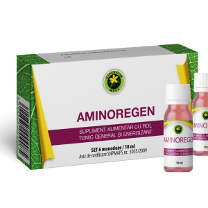 AminoRegen 6x10ml - Supliment alimentar cu rol tonic general și energizant