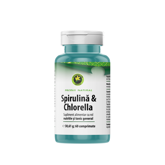 Comprimate Spirulină & Chlorella