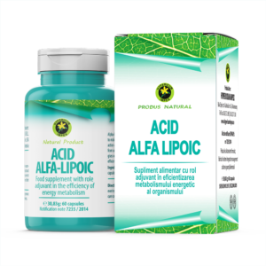 Capsule Acid Alfa-lipoic - rol adjuvant în eficientizarea metabolismului energetic al organismului