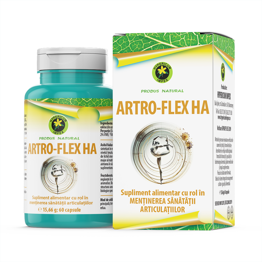 Capsule Artro-Flex HA - atent formulat pentru menținerea sănătății și flexibilității articulațiilor