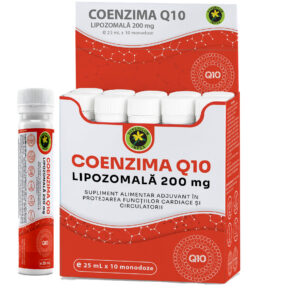 Coenzima Q10 Lipozomală de la Hypericum, formulă ce – datorită dozei optime de ingredient activ și a biodisponibilității net superioare, caracteristică formulelor lipozomale – asigură un efect biologic semnificativ, fiind totodată ușor de administrat. Pe scurt, acest produs înalt-calitativ a fost conceput pentru a avea o acțiune: protectoare la nivel cardio- și cerebrovascular, puternic antioxidantă, anti-îmbătrânire și de eficientizare a metabolismului energetic.