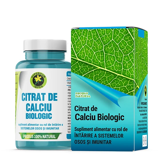Capsule Citrat de Calciu Biologic