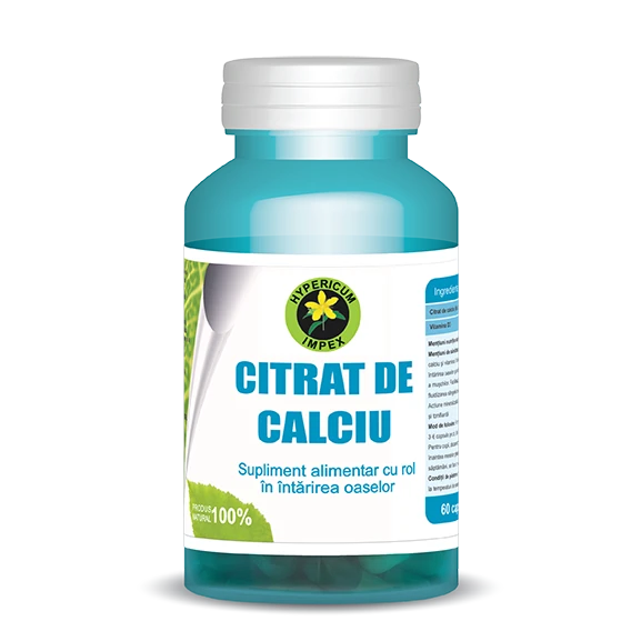 Capsule Citrat de Calciu Biologic