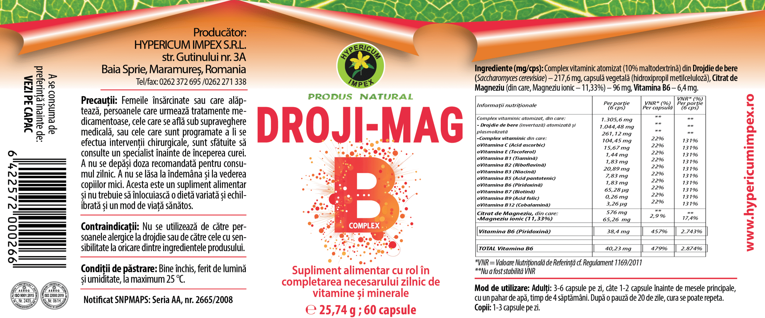 Capsule Droji Mag B Complex
