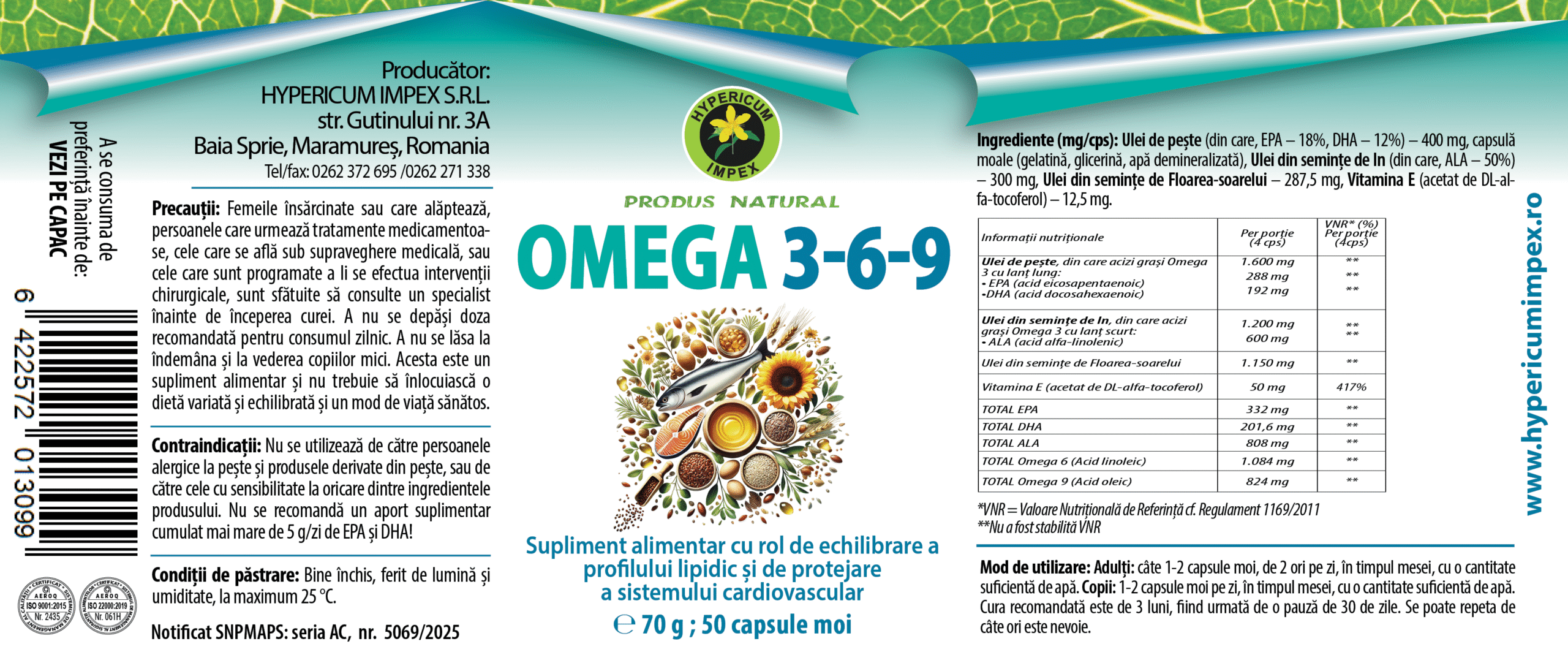 Capsule Omega 3 6 9